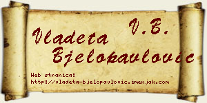 Vladeta Bjelopavlović vizit kartica